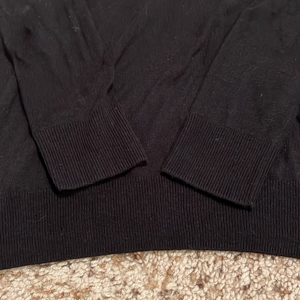 Sandro Black Y-Strap Sweater View 2